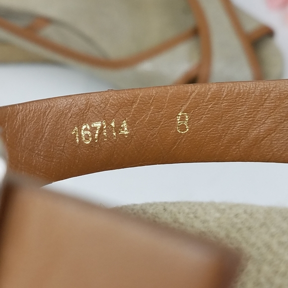 Tory Burch wedge fabric espadrille size 8 - Picture 5 of 8